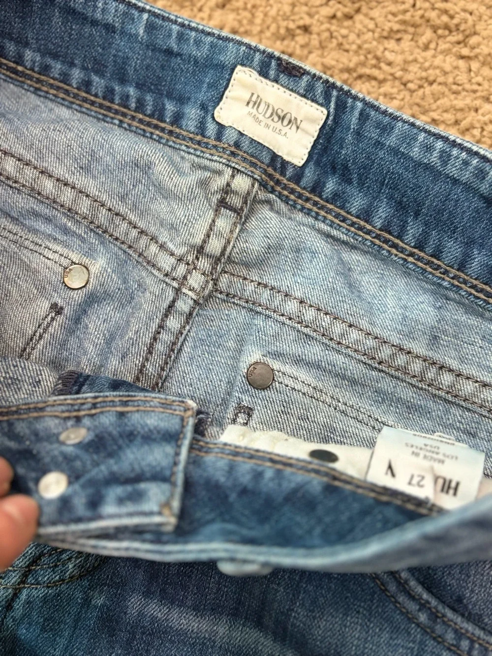 Hudson Jeans Medium Wash Slim Bootcut Low Rise Size 27